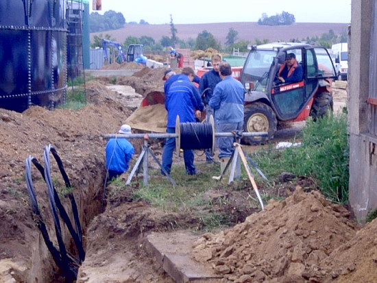 Tiefbauarbeiten für Biogasanlage